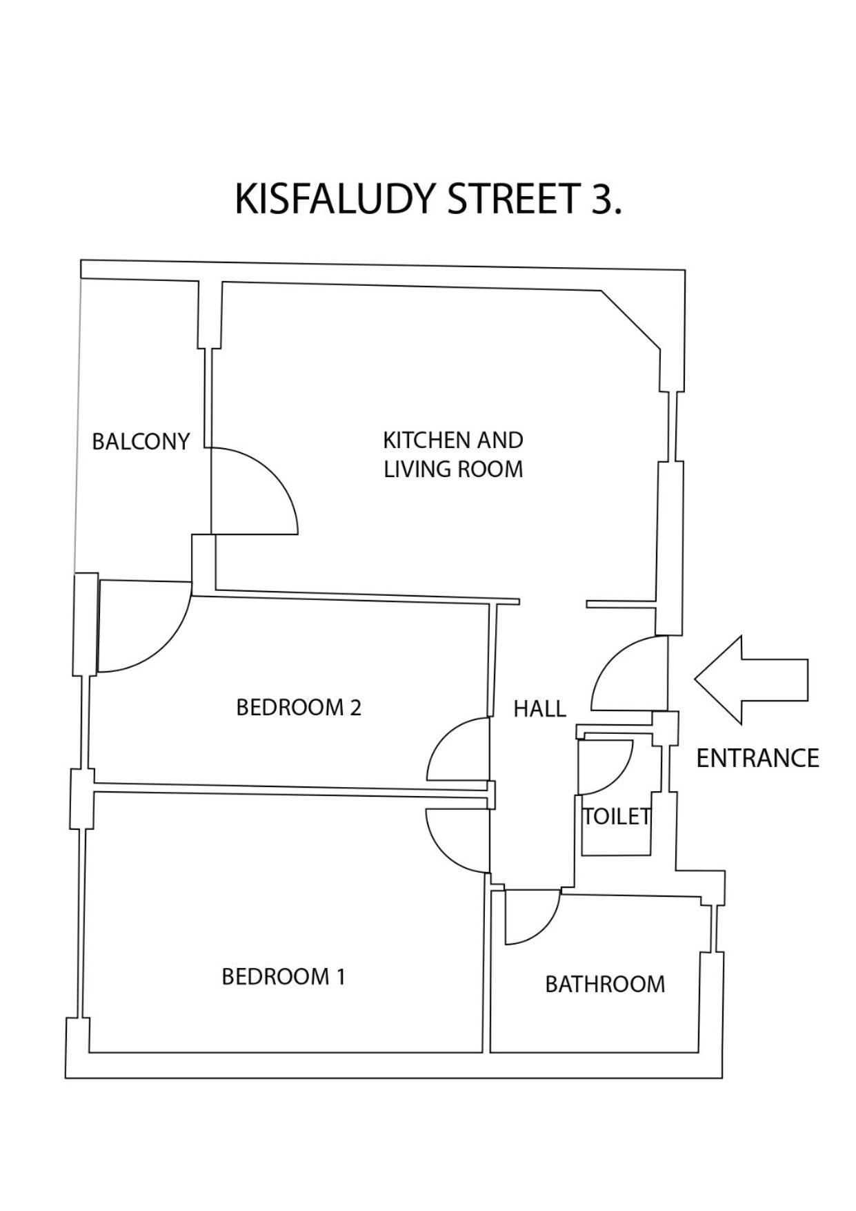 Two-Bedrooms Apartment Cbd Bp Budapest Bagian luar foto